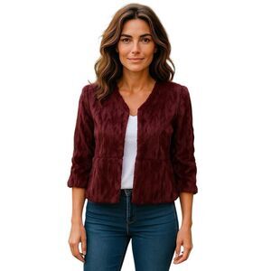 Rachel Roy Faux Fur Cropped Jacket